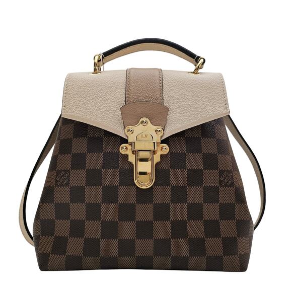 Louis Vuitton Damier Ebene Clapton Backpack Creme - Picture 1 of 10